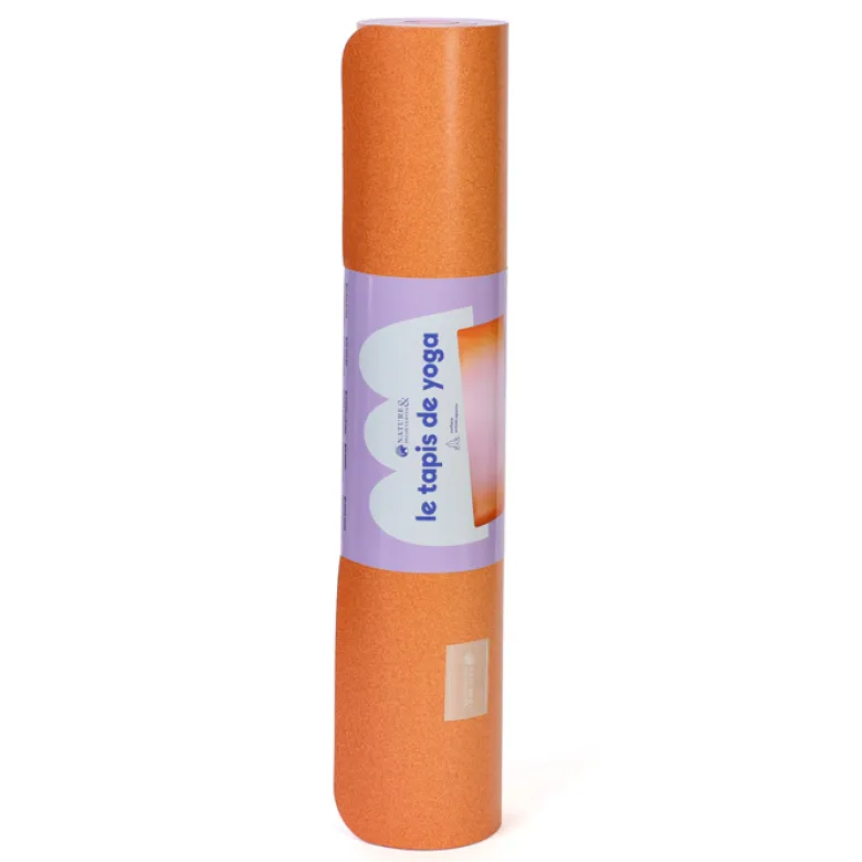 Tapis de yoga antidérapant 5 mm pour pilates étirements relaxation et fitness Rose