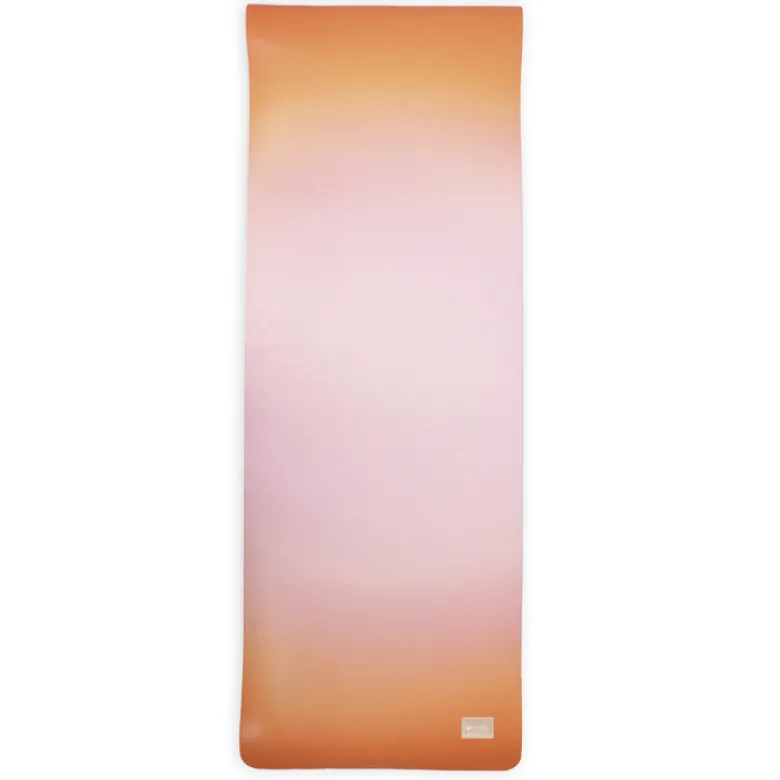 Tapis de yoga antidérapant 5 mm pour pilates étirements relaxation et fitness Rose