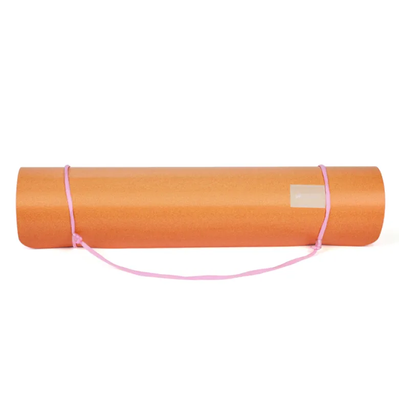 Tapis de yoga antidérapant 5 mm pour pilates étirements relaxation et fitness Rose