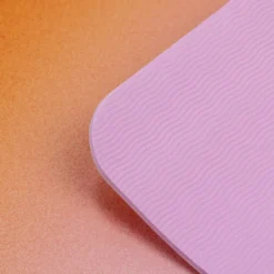 Tapis de yoga antidérapant 5 mm pour pilates étirements relaxation et fitness Rose