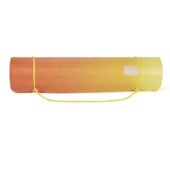 Tapis de yoga antidérapant 5 mm pour pilates étirements relaxation et fitness Jaune