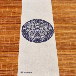 Tapis de yoga chanvre fleur de vie