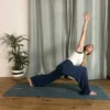 Tapis de yoga et fitness performance solaire bleu pétrole