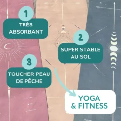Tapis de yoga et fitness performance gingko
