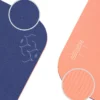 Tapis de yoga marine corail tpe + sangle