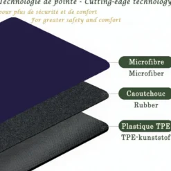 Tapis de yoga épais 6mm namasté indigo