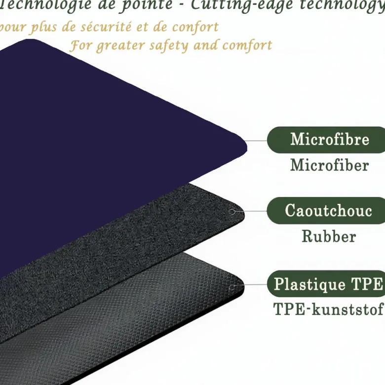 Tapis de yoga épais 6mm namasté indigo