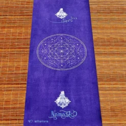 Tapis de yoga épais 6mm namasté indigo