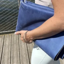 Tapis de yoga voyage samadhi bleu