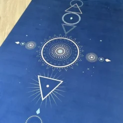 Tapis de yoga voyage samadhi bleu