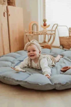 Tapis d'éveil nid relevable bloom bleu