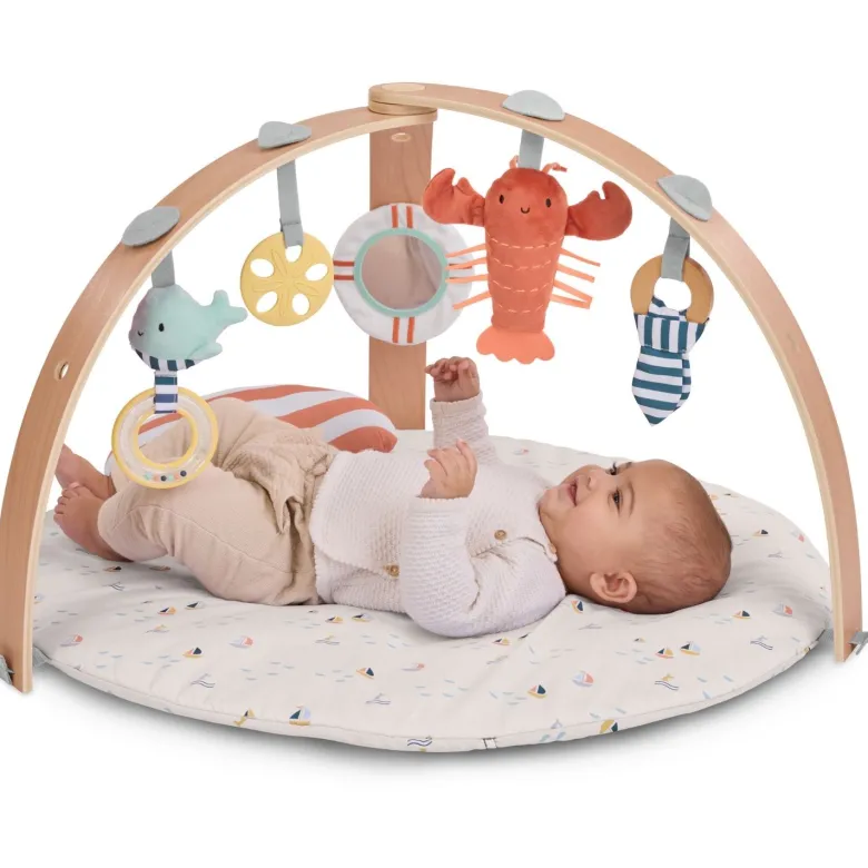 Tapis d'éveil réversible cozy spot avec arche en bois