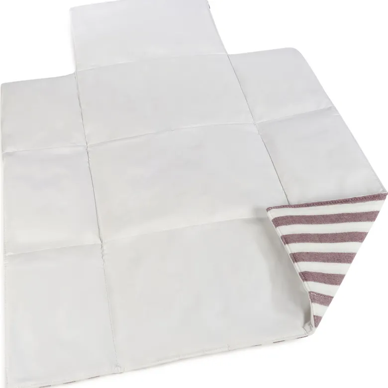Tapis à langer cherry rayé