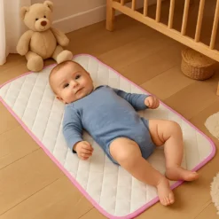 Tapis à langer nomade en coton bio