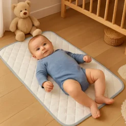 Tapis à langer nomade en coton bio
