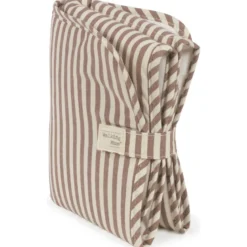 Tapis à langer praliné rayures moka