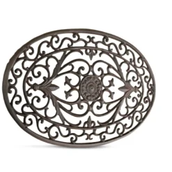 Tapis paillasson fer forge lune fonte