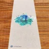 Tapis yoga chanvre chakra du cœur