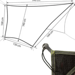 Tarp de hamac amazonas traveller tarp forest camouflage