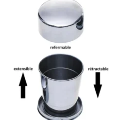 Tasse inox pliable fosco stainless steel folding cup s