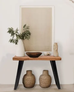 Teaka - console en bois de teck massif