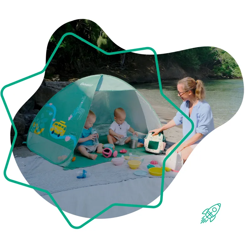 Tente anti-uv enfant, protection fps 50+