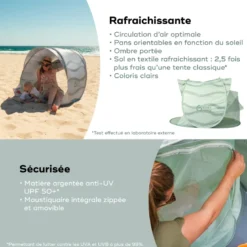 Tente anti-uv rafraichissante babymoov