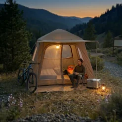 Tente camping gonflable 2-3 personnes