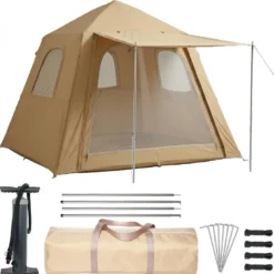 Tente camping gonflable 2-3 personnes