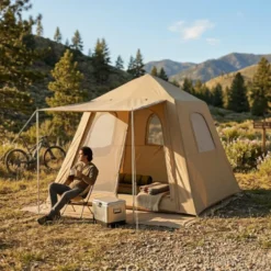 Tente camping gonflable 2-3 personnes