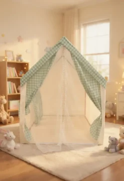 Tente maison de jeu d'intérieur pour enfant vert