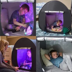 Tente pop-up sensorielle noire 105 cm