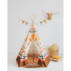 Tente tipi ambiance colorée