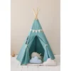 Tente tipi avec guirlande et tapis gold