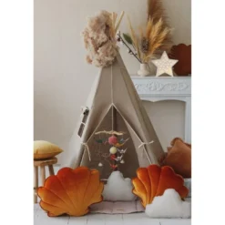 Tente tipi avec tapis natural linen - be