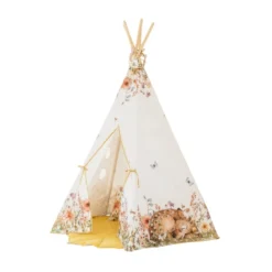 Tente tipi fleurs sauvages