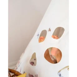 Tente tipi fleurs sauvages