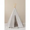 Tente tipi gris pigeon lin naturel