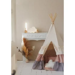 Tente tipi powder frills à volants - bei