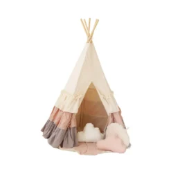 Tente tipi powder frills à volants - bei
