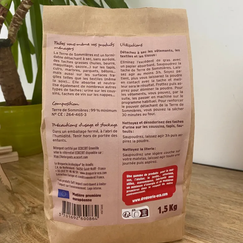 Terre de sommières : un détachant ultra-puissant (1,5kg)