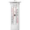 Thermomètre mini-maxi blanc