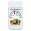 Thermomètre mini-maxi de cave blanc