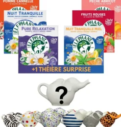 Théière elephant mystère + 120 sachets