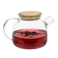 Théière en verre et bambou - 1 l