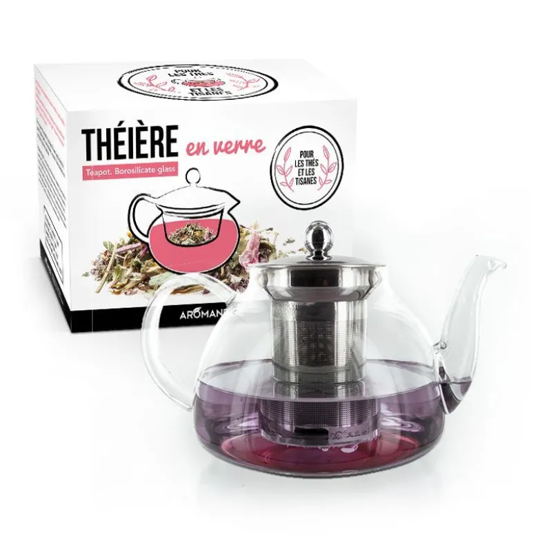 Théière en verre family 0,8l, aromandise