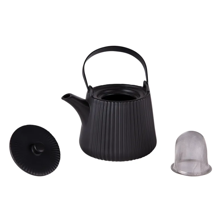 Théière tiao 1l noire avec filtre Noir