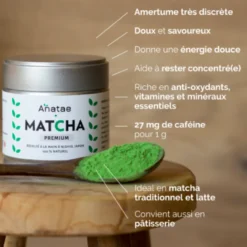 Thé matcha bio premium 30 g