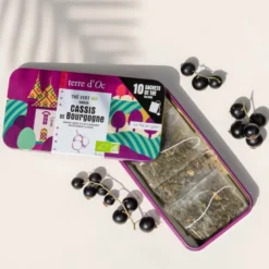 Thé vert bio en sachets cassis de bourg