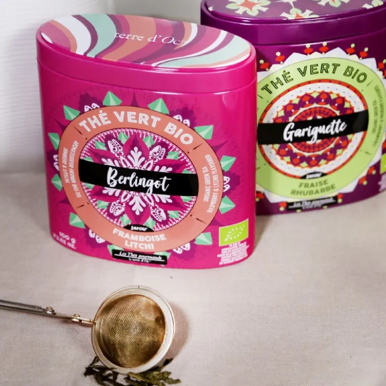 Thé vert bio framboise litchi